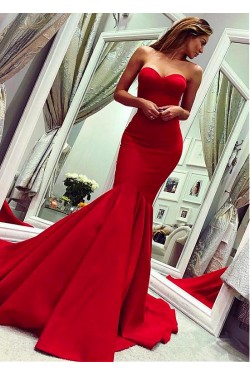Mermaid Sweetheart Long Prom Dresses Formal Evening Dresses 601344