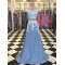A-Line Two Pieces Lace Long Prom Dresses Formal Evening Dresses 601359