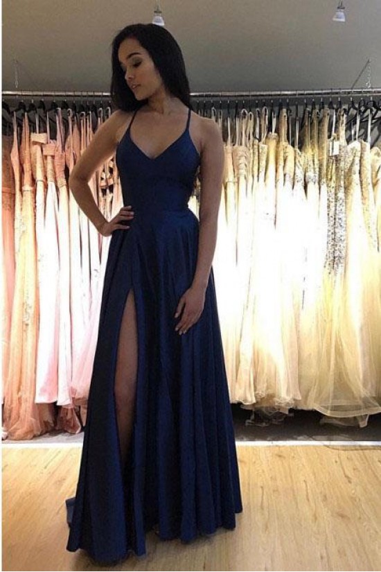 A-Line Simple Stunning Long Prom Dresses Evening Gowns 601376 A-Line Simple Stunning Long Prom Dresses Evening Gowns 601376
