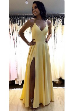 A-Line Simple Stunning Long Prom Dresses Evening Gowns 601376