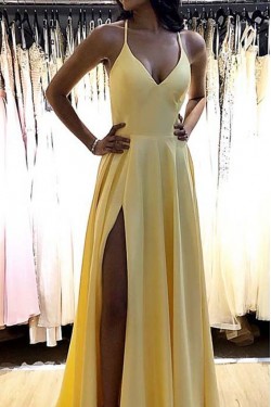 A-Line Simple Stunning Long Prom Dresses Evening Gowns 601376