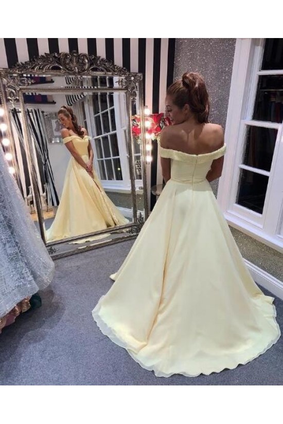 A-Line Off-the-Shoulder Long Prom Dress Formal Evening Dresses 601382 A-Line Off-the-Shoulder Long Prom Dress Formal Evening Dresses 601382