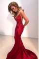 Sexy Mermaid V-Neck Lace Long Prom Dress Formal Evening Dresses 601389