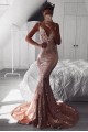 Mermaid V-Neck Spaghetti Straps Long Prom Dress Formal Evening Dresses 601395 Mermaid V-Neck Spaghetti Straps Long Prom Dress Formal Evening Dresses 601395