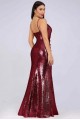 Elegant Spaghetti Straps V-Neck Sparkling Long Prom Dress Formal Evening Dresses 601398 Elegant Spaghetti Straps V-Neck Sparkling Long Prom Dress Formal Evening Dresses 601398