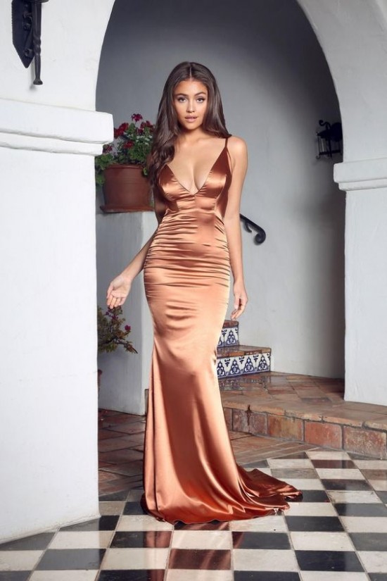 Mermaid Spaghetti Straps V-Neck Long Prom Dress Formal Evening Dresses 601403 Mermaid Spaghetti Straps V-Neck Long Prom Dress Formal Evening Dresses 601403