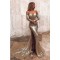 Mermaid Off-the-Shoulder Long Sleeves Sparkling Long Prom Dress Formal Evening Dresses 601417