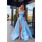 A-Line Satin Long Prom Dress Formal Evening Dresses 601421