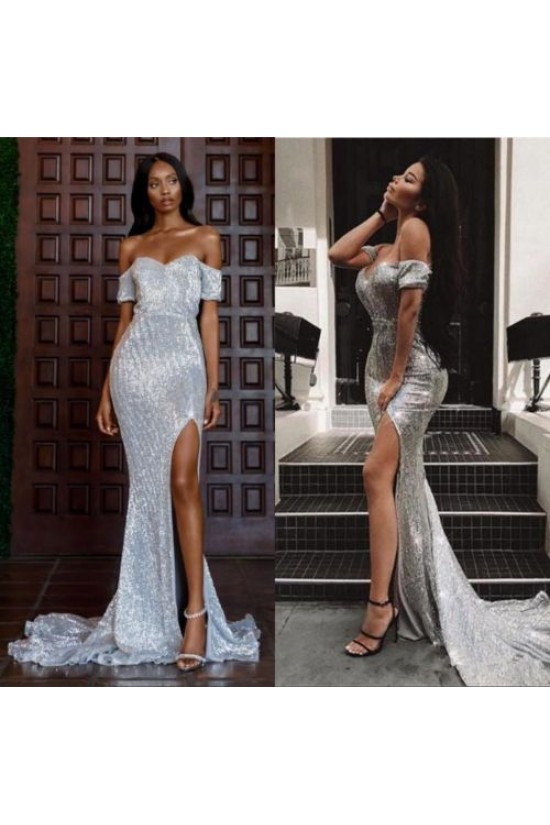 Mermaid Off-the-Shoulder Sparkling Long Prom Dress Formal Evening Dresses 601428 Mermaid Off-the-Shoulder Sparkling Long Prom Dress Formal Evening Dresses 601428