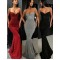 Mermaid Spaghetti Straps Sparkling Long Prom Dress Formal Evening Dresses 601429