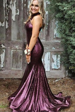 Mermaid Sparkling Long Prom Dress Formal Evening Dresses 601434