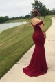 Mermaid Off-the-Shoulder Lace Long Prom Dress Formal Evening Dresses 601436