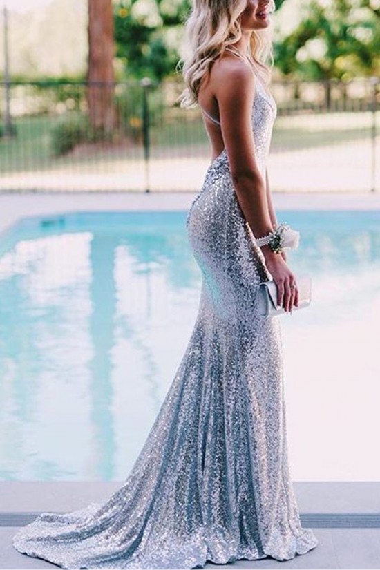 Mermaid V-Neck Sparkling Long Prom Dress Formal Evening Dresses 601439 Mermaid V-Neck Sparkling Long Prom Dress Formal Evening Dresses 601439