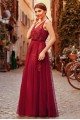 A-Line Lace V-Neck Long Prom Dress Formal Evening Dresses 601451 A-Line Lace V-Neck Long Prom Dress Formal Evening Dresses 601451