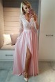 A-Line Long Sleeves Lace Chiffon Long Prom Dress Formal Evening Dresses 601462 A-Line Long Sleeves Lace Chiffon Long Prom Dress Formal Evening Dresses 601462