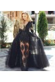 Lace and Tulle V-Neck Long Black Prom Dress Formal Evening Dresses 601463 Lace and Tulle V-Neck Long Black Prom Dress Formal Evening Dresses 601463