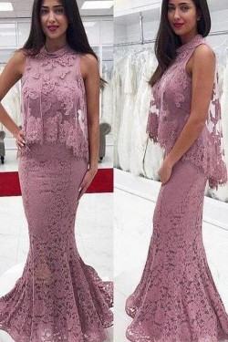 Mermaid Lace Long Prom Dress Formal Evening Dresses 601468