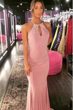 Mermaid Beaded Long Prom Dress Formal Evening Dresses 601470