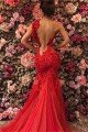 Mermaid Lace and Tulle Long Red Prom Dress Formal Evening Dresses 601471 Mermaid Lace and Tulle Long Red Prom Dress Formal Evening Dresses 601471
