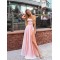 A-Line Long Pink Prom Dress Formal Evening Dresses 601481