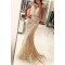 Mermaid Beaded Lace Long Prom Dress Formal Evening Dresses 601484