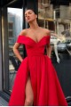 A-Line Off-the-Shoulder Long Prom Dress Formal Evening Dresses 601485