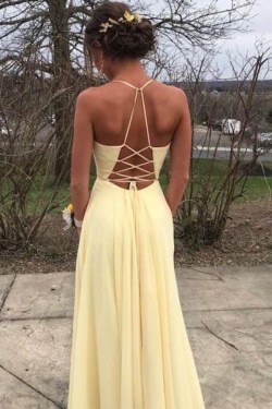 A-Line V-Neck Long Prom Dress Formal Evening Dresses 601489