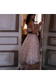 A-Line Spaghetti Straps Sparkling Prom Dress Formal Evening Dresses 601496