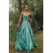 A-Line Two Pieces Long Prom Dress Formal Evening Dresses 601499