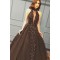 Ball Gown Deep V-Neck Long Prom Dress Formal Evening Dresses 601500