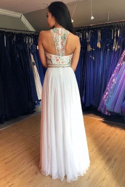 A-Line Chiffon Long Prom Dress Formal Evening Dresses 601506