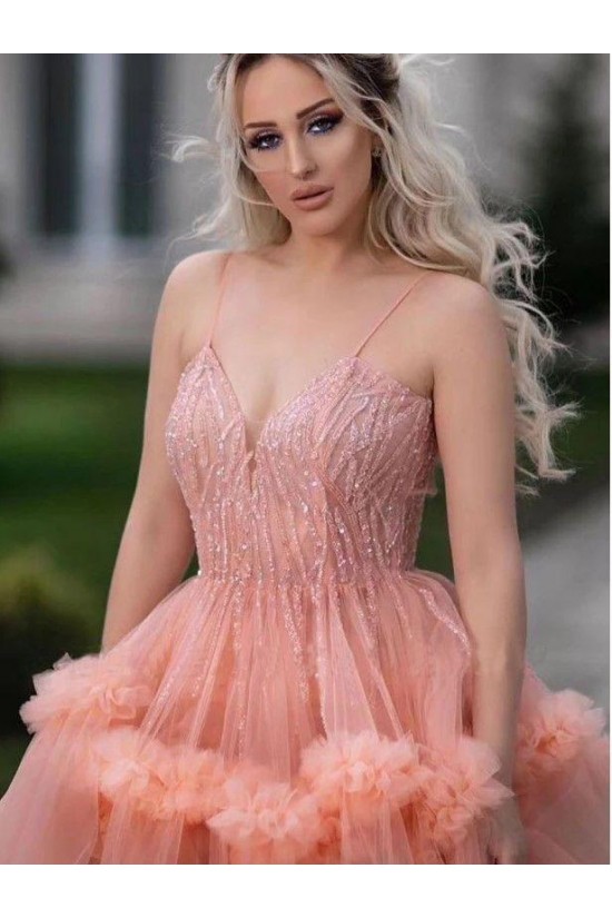 A-Line Beaded Tulle Long Prom Dress Formal Evening Dresses 601511 A-Line Beaded Tulle Long Prom Dress Formal Evening Dresses 601511