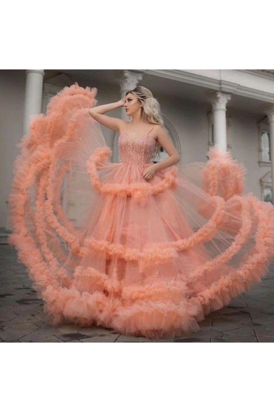 A-Line Beaded Tulle Long Prom Dress Formal Evening Dresses 601511 A-Line Beaded Tulle Long Prom Dress Formal Evening Dresses 601511