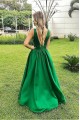 A-Line V-Neck Long Prom Dress Formal Evening Dresses 601512 A-Line V-Neck Long Prom Dress Formal Evening Dresses 601512