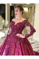 Ball Gown Long Sleeves Lace Long Prom Dress Formal Evening Dresses 601513 Ball Gown Long Sleeves Lace Long Prom Dress Formal Evening Dresses 601513