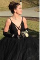 A-Line Long Black Tulle Prom Dress Formal Evening Dresses 601514 A-Line Long Black Tulle Prom Dress Formal Evening Dresses 601514