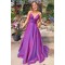 A-Line V-Neck Long Prom Dress Formal Evening Dresses 601516