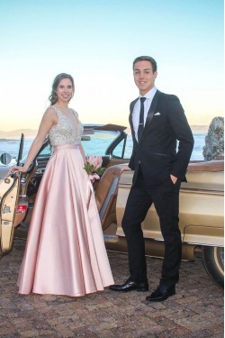 A-Line Beaded Satin V-Neck Long Prom Dress Formal Evening Dresses 601517