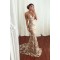 Mermaid V-Neck Long Prom Dress Formal Evening Dresses 601523