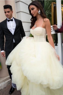 Stunning Tulle Long Prom Dress Formal Evening Dresses 601528