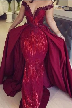 Mermaid Sparkling Long Prom Dress Formal Evening Dresses 601531