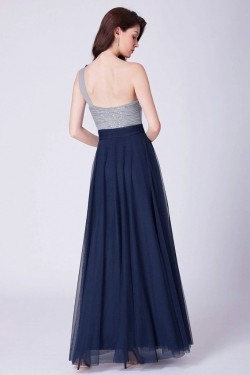 Sheath/Column One-Shoulder Long Prom Dress Formal Evening Dresses 601535