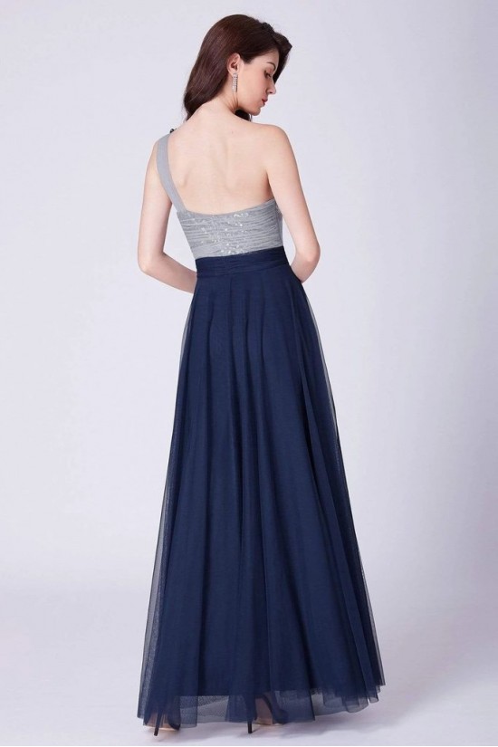 Sheath/Column One-Shoulder Long Prom Dress Formal Evening Dresses 601535