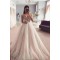 A-Line Tulle Long Prom Dress Formal Evening Dresses 601537