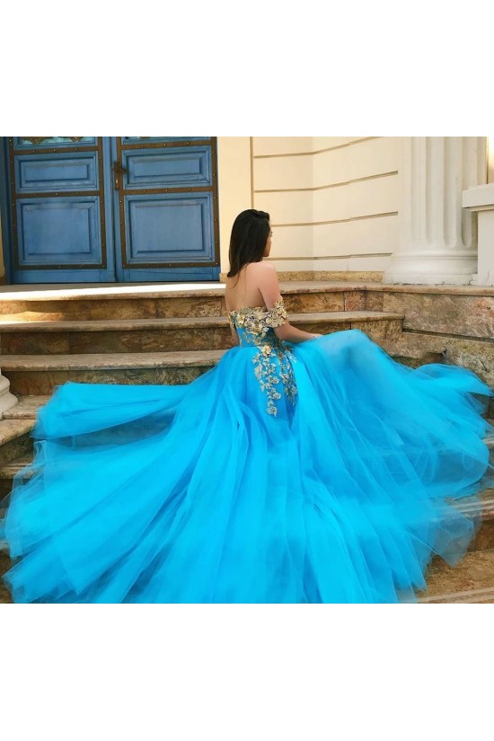 A-Line Lace Tulle Off-the-Shoulder Long Prom Dress Formal Evening Dresses 601540 A-Line Lace Tulle Off-the-Shoulder Long Prom Dress Formal Evening Dresses 601540