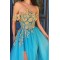 A-Line Lace Tulle Off-the-Shoulder Long Prom Dress Formal Evening Dresses 601540