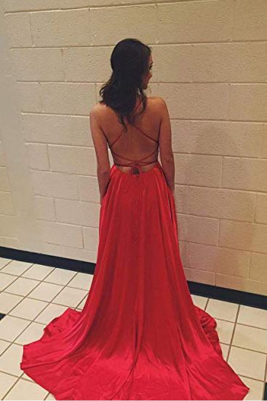 Simple A-Line Long Red Prom Dress Formal Evening Dresses 601541 Simple A-Line Long Red Prom Dress Formal Evening Dresses 601541
