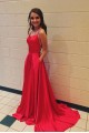 Simple A-Line Long Red Prom Dress Formal Evening Dresses 601541 Simple A-Line Long Red Prom Dress Formal Evening Dresses 601541
