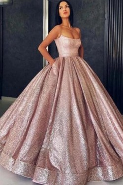 Ball Gown Sparkle Long Prom Dress Formal Evening Dresses 601552