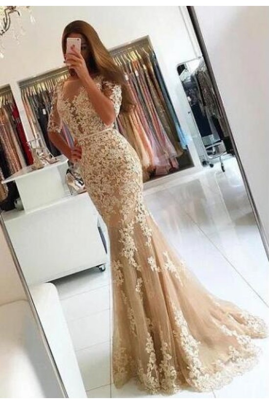 Mermaid Lace Long Prom Dress Formal Evening Dresses 601564 Mermaid Lace Long Prom Dress Formal Evening Dresses 601564